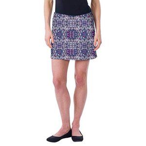 Tranquility Colorado Clothing Skort Womens Medium Blue Tapestry Elastic Waist